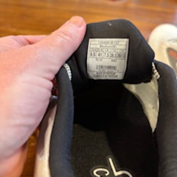 Orange white black Brooks Glycerin 21 tennis shoes size 9.5 - Picture 2 of 5